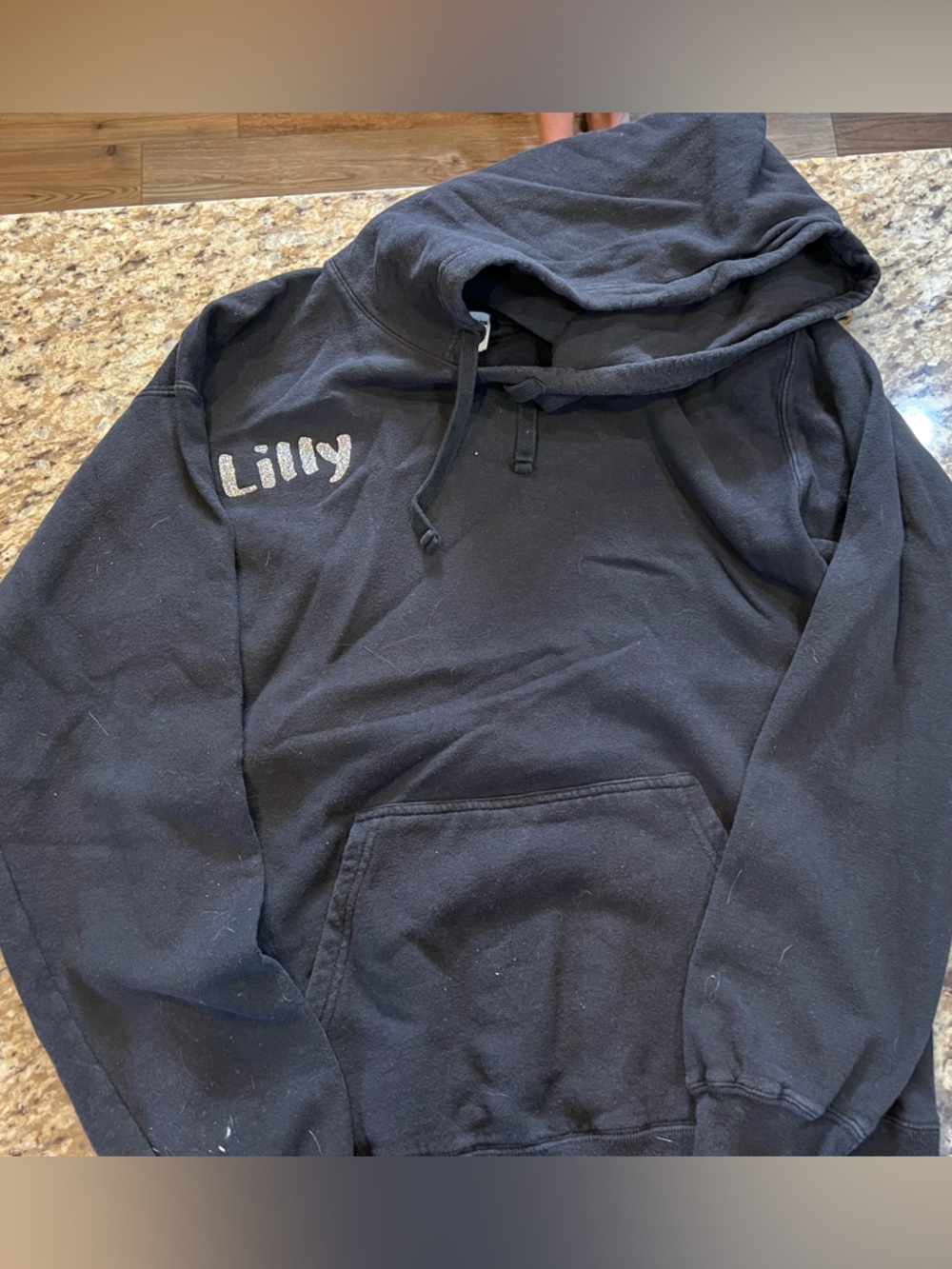 Hanes Black Pullover Hoodie “Lilly”